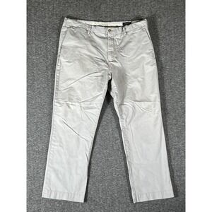 Polo Ralph Lauren Stretch Classic Fit Chino Pants‎ Gray Flat Front Mens 38x30